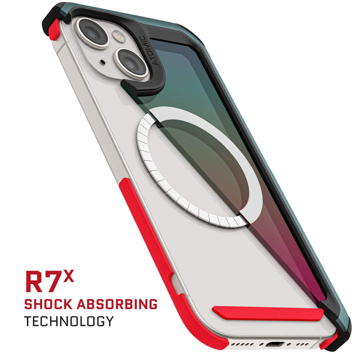 Clear iPhone 15 MagSafe Phone Case Green