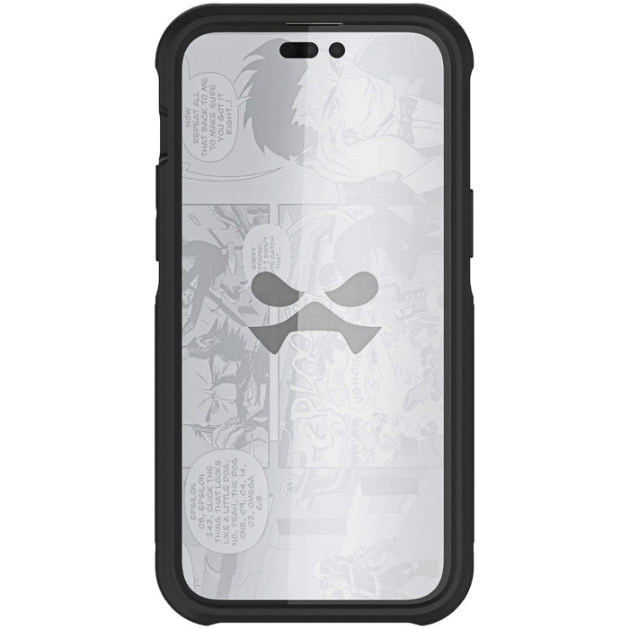 MagSafe iPhone 15 Pro Max Clear Phone Case Black