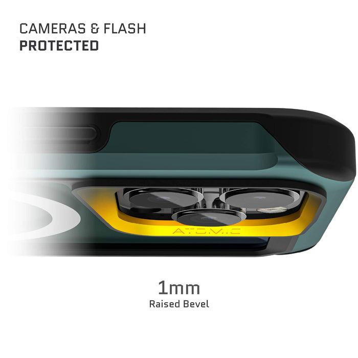 MagSafe iPhone 15 Pro Max Clear Case Green