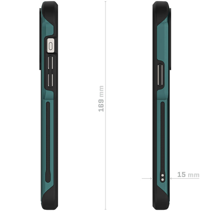Apple iPhone 15 Pro Clear Phone Case Green