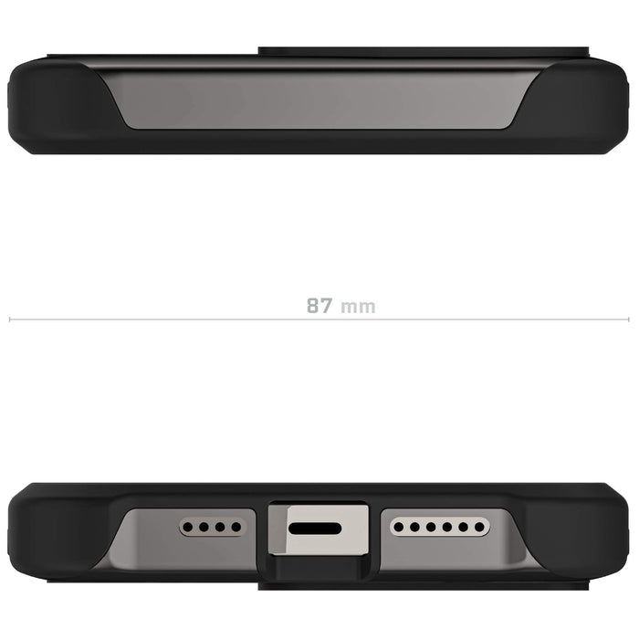 Gunmetal MagSafe iPhone 15 Pro Max Case Brown Leather