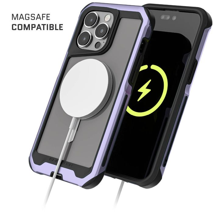 Clear iPhone 15 Pro Max Case Purple