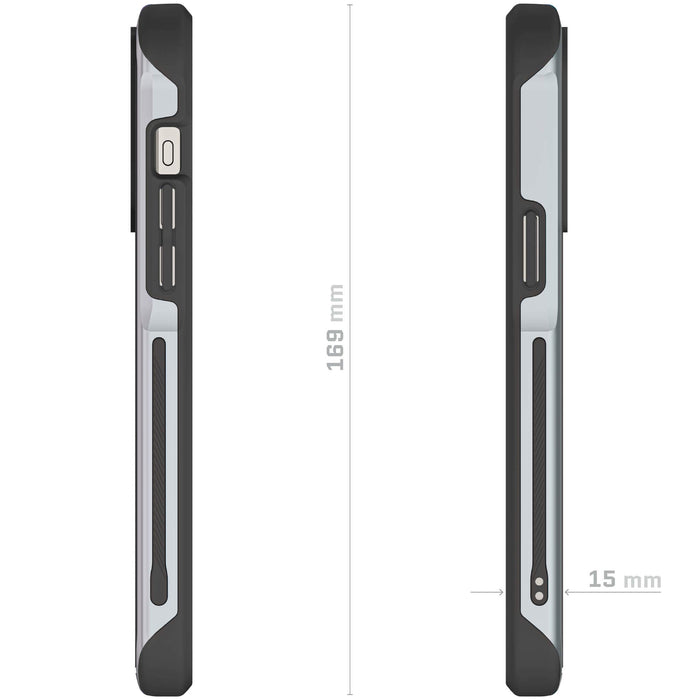 Apple iPhone 15 Pro Case Silver Aluminum