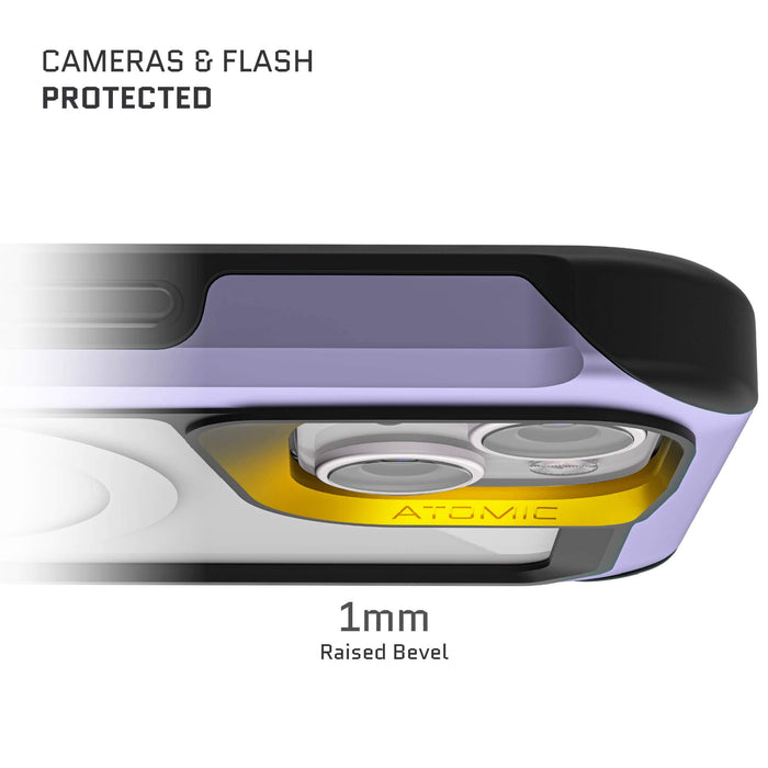 MagSafe Apple iPhone 15 Clear Phone Case Purple