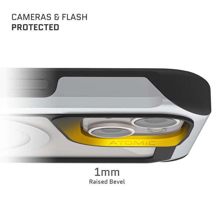 Clear iPhone 15 Case Silver Aluminum