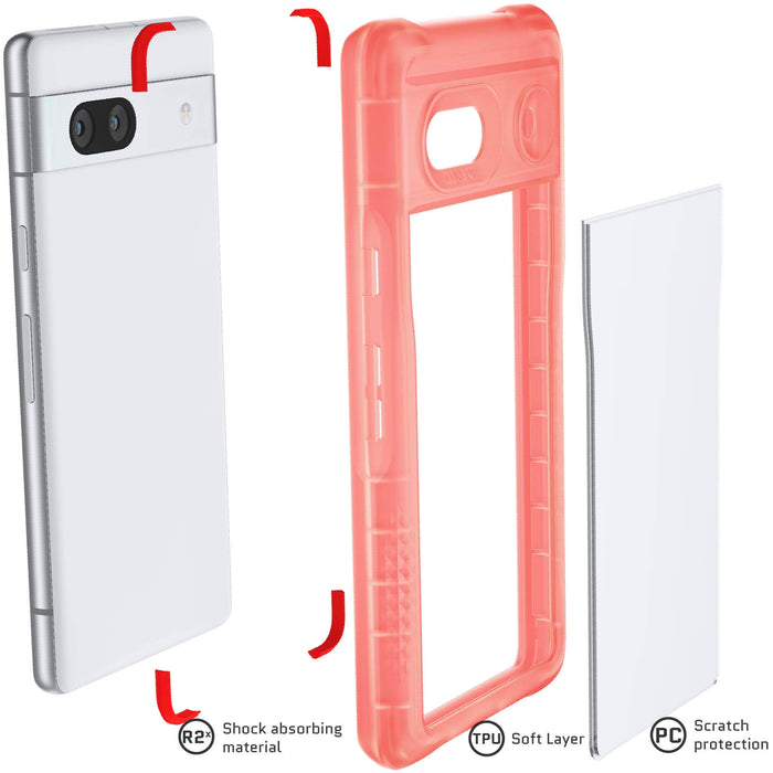 Pixel 7a Pink Case for Women Girls