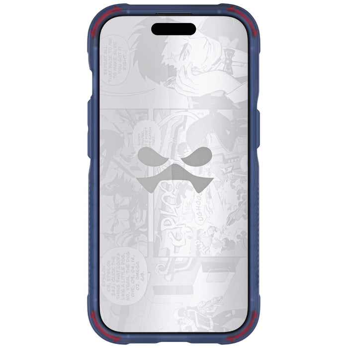 Blue Apple iPhone 15 Plus Case Clear MagSafe