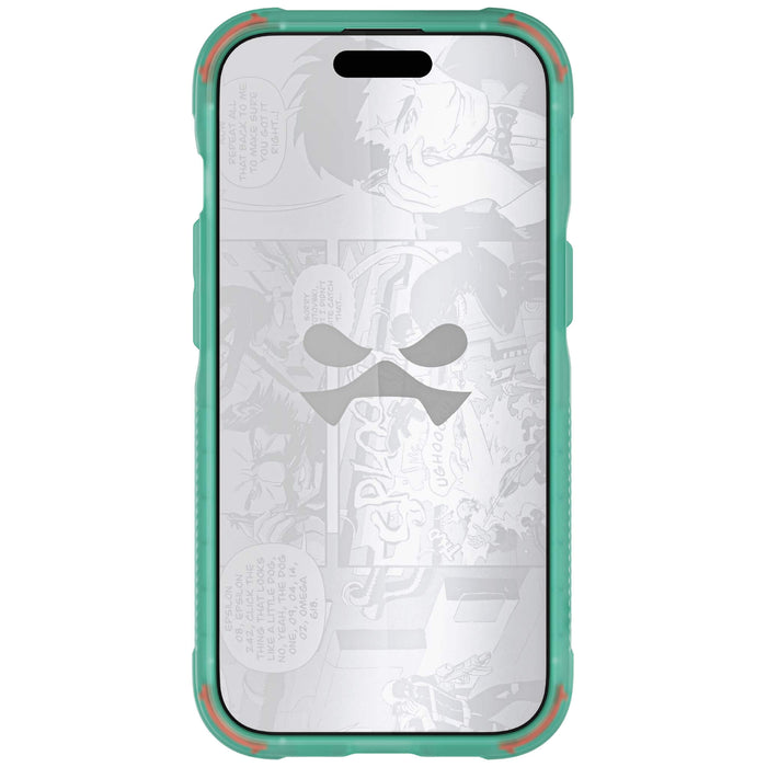 Apple iPhone 15 Plus Teal Phone Case Clear MagSafe Magnetic