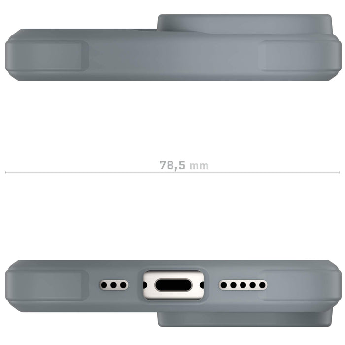 Gray Apple iPhone 15 Plus Phone Case Clear MagSafe