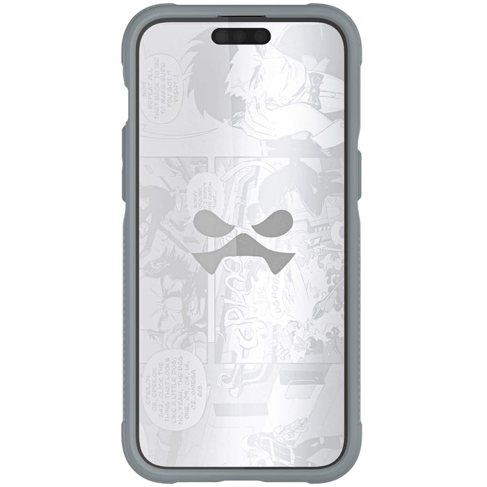 Gray iPhone 15 Pro Case Clear MagSafe