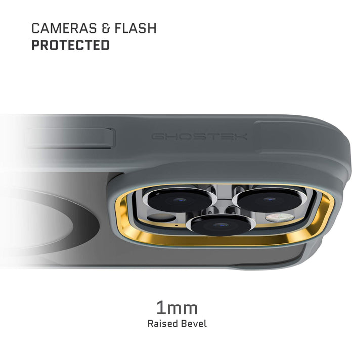 Clear iPhone 15 Pro Max Gray Case MagSafe