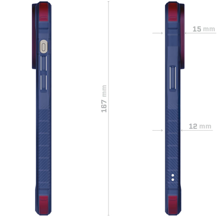 MagSafe Clear Apple iPhone 15 Pro Blue Phone Case