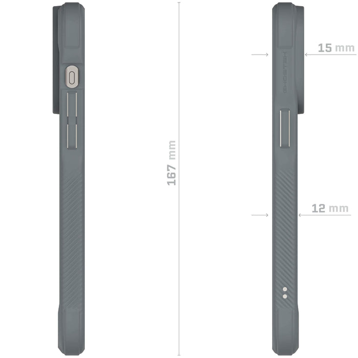 Apple iPhone 15 Pro Grey Case Clear MagSafe