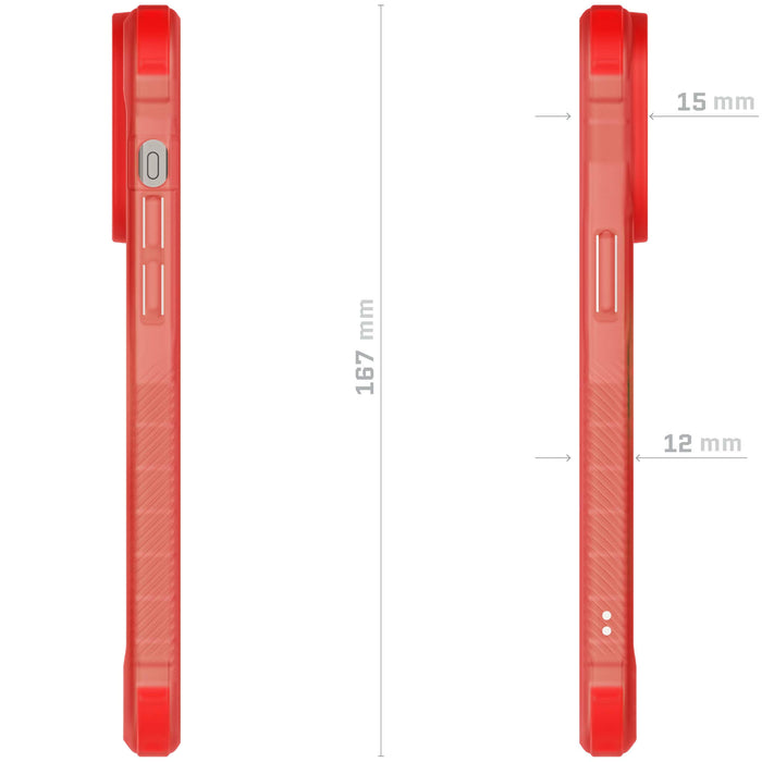 Clear Apple iPhone 15 Pro Phone Case Pink MagSafe Magnetic