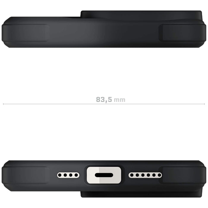 Black iPhone 15 Pro Case Clear MagSafe