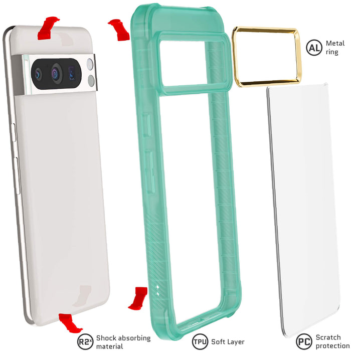 Teal Pixel 8 Pro Case