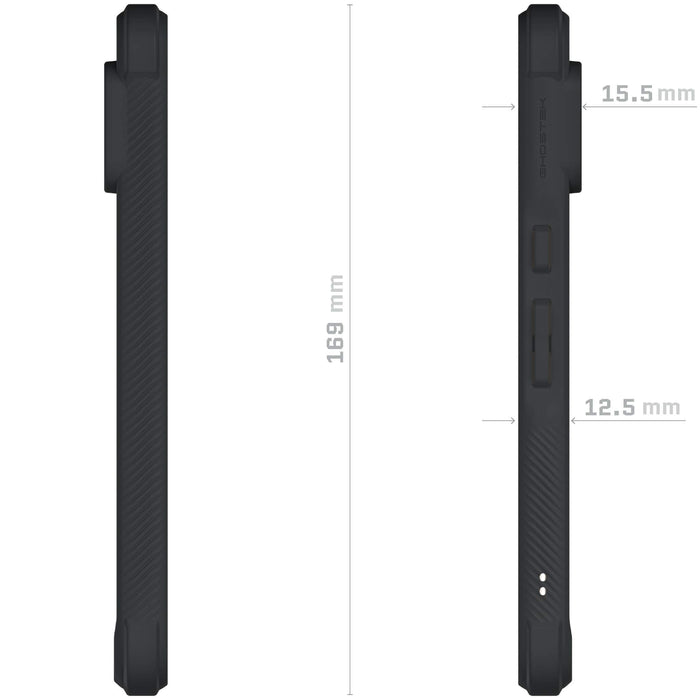 Black Pixel 8 Pro Clear Case