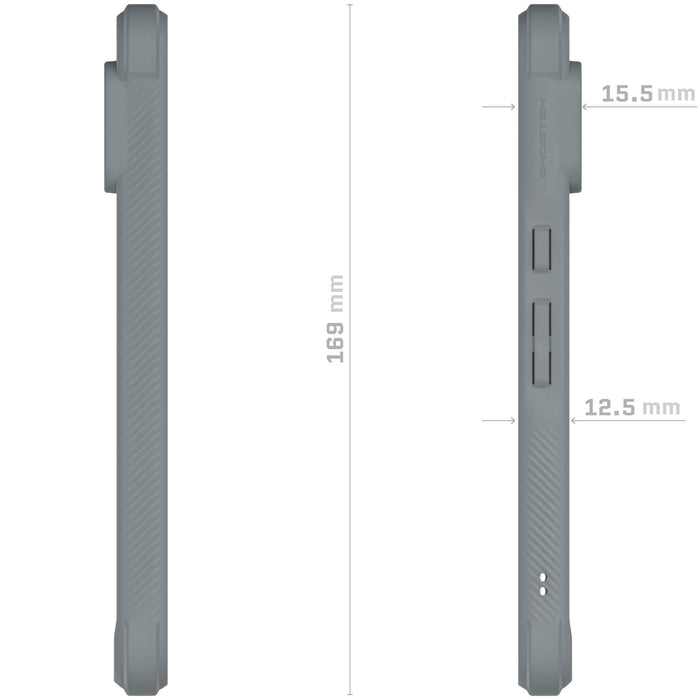 Grey Pixel 8 Pro Case Clear Cover