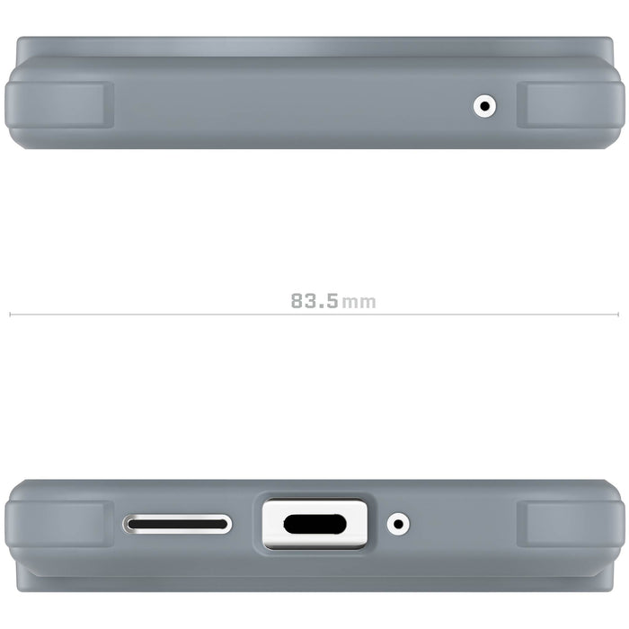 Pixel 9 Pro XL Protective Phone Case Grey Clear Cover Silicone