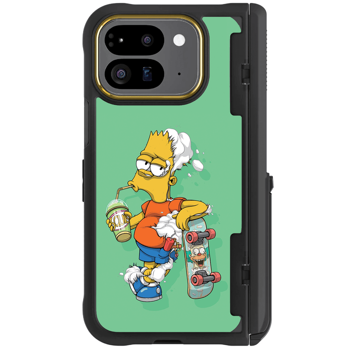 Pixel 9 Pro Fold DECONSTRUCTED BART by Dhani Barragán Artist Artwork Protective Phone Case Limited Edition Collab Cover