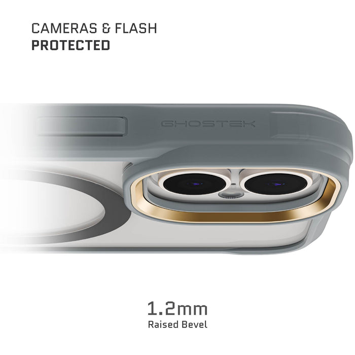 MagSafe Apple iPhone 16 Clear Gray Phone Case