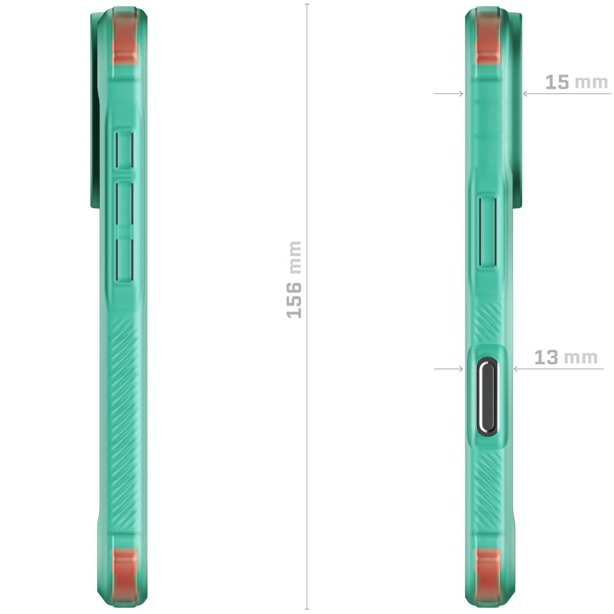 Clear iPhone 16 Pro Teal Case MagSafe