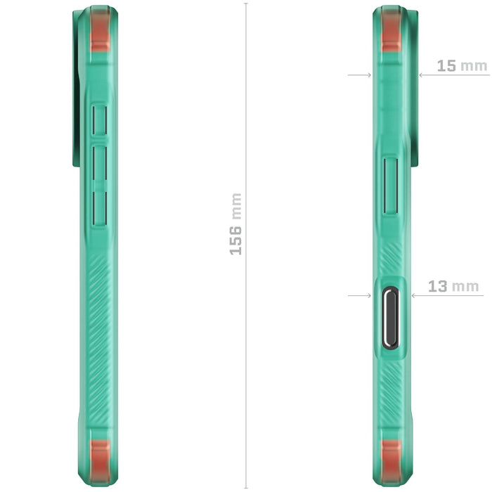 Clear iPhone 16 Pro Teal Case MagSafe