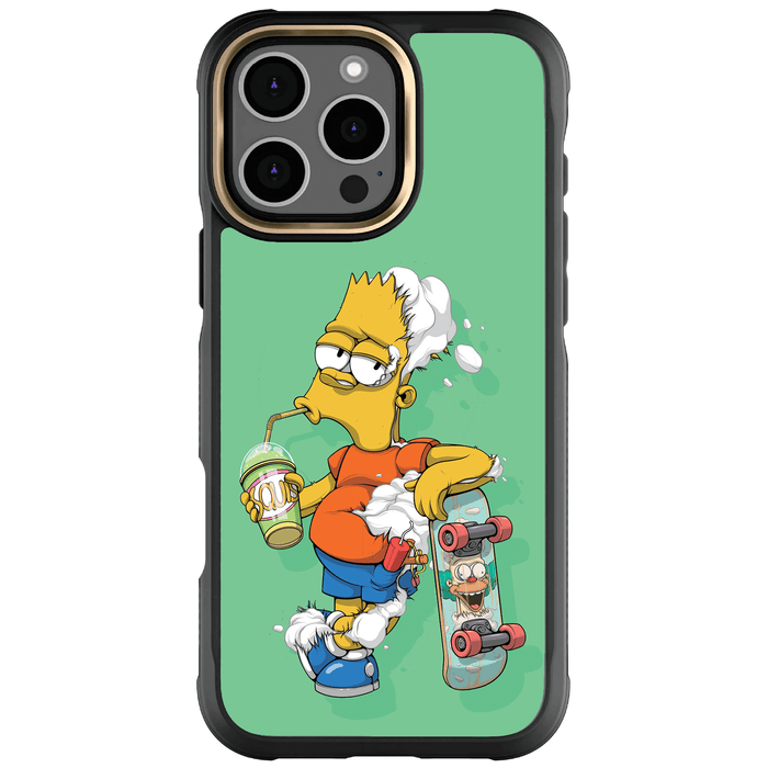 Apple iPhone 16 Pro Max DECONSTRUCTED BART by Dhani Barragán Artist Artwork Protective Phone Case Limited Edition Collab Cover