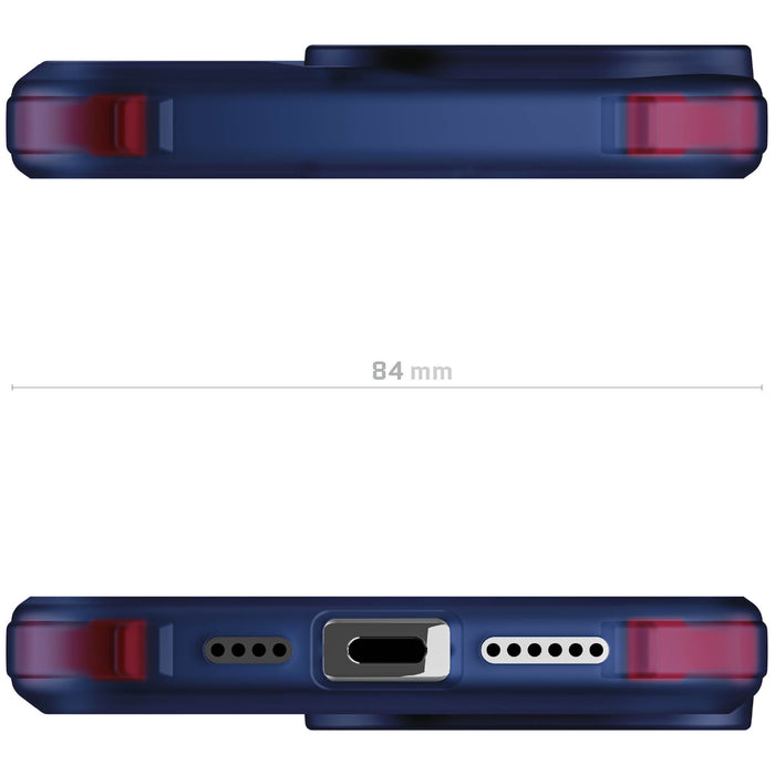 iPhone 16 Pro Max Clear Blue Case MagSafe