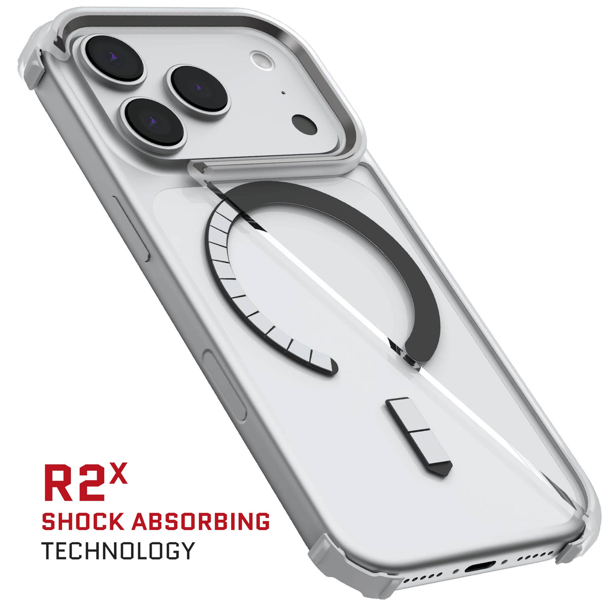 iPhone 18 Pro Case Gray Clear MagSafe Protective Phone Cover Shockproof Magnetic Mag Safe Slim Thin