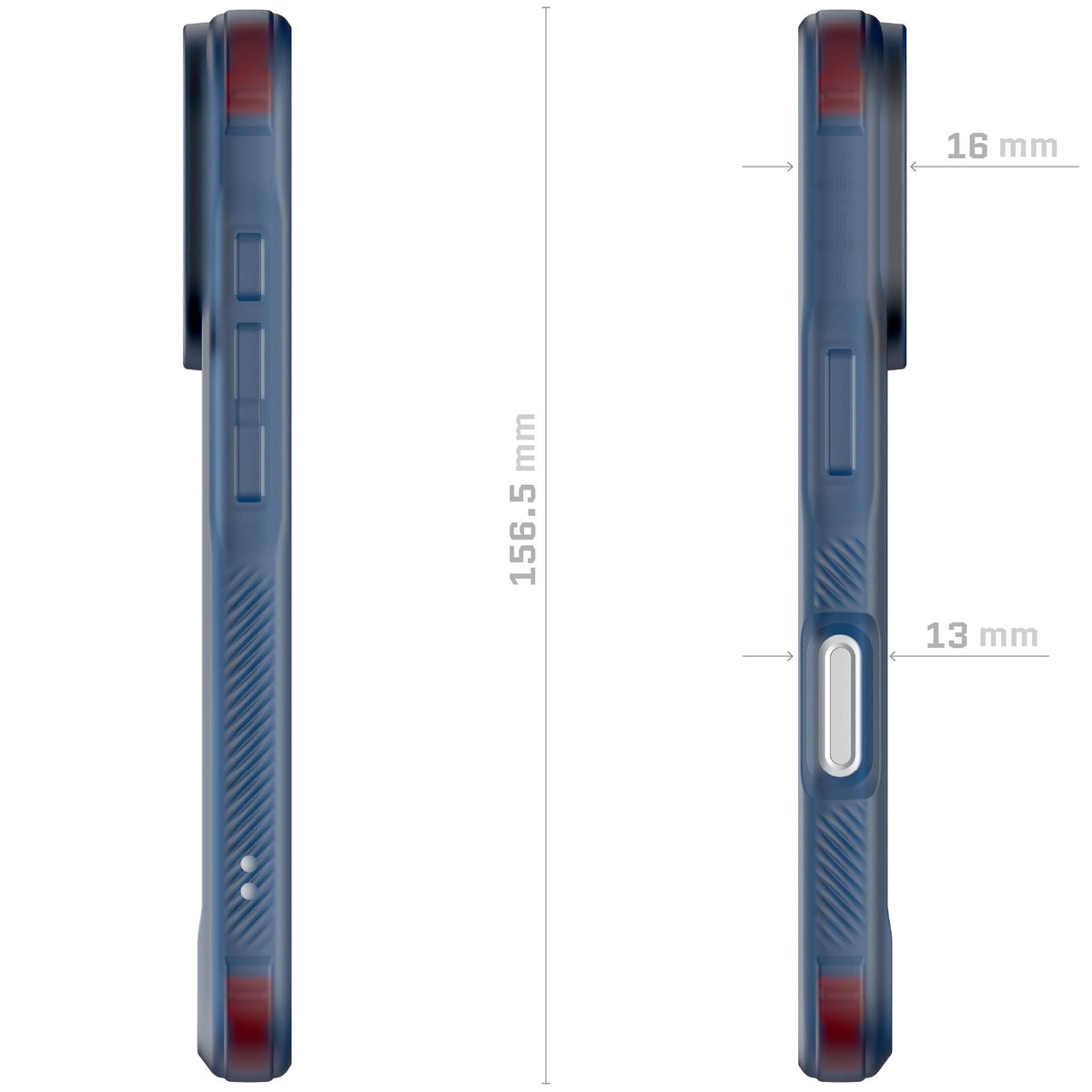 iPhone 18 Pro Case Blue Clear MagSafe Protective Phone Cover Shockproof Magnetic Mag Safe Slim Thin