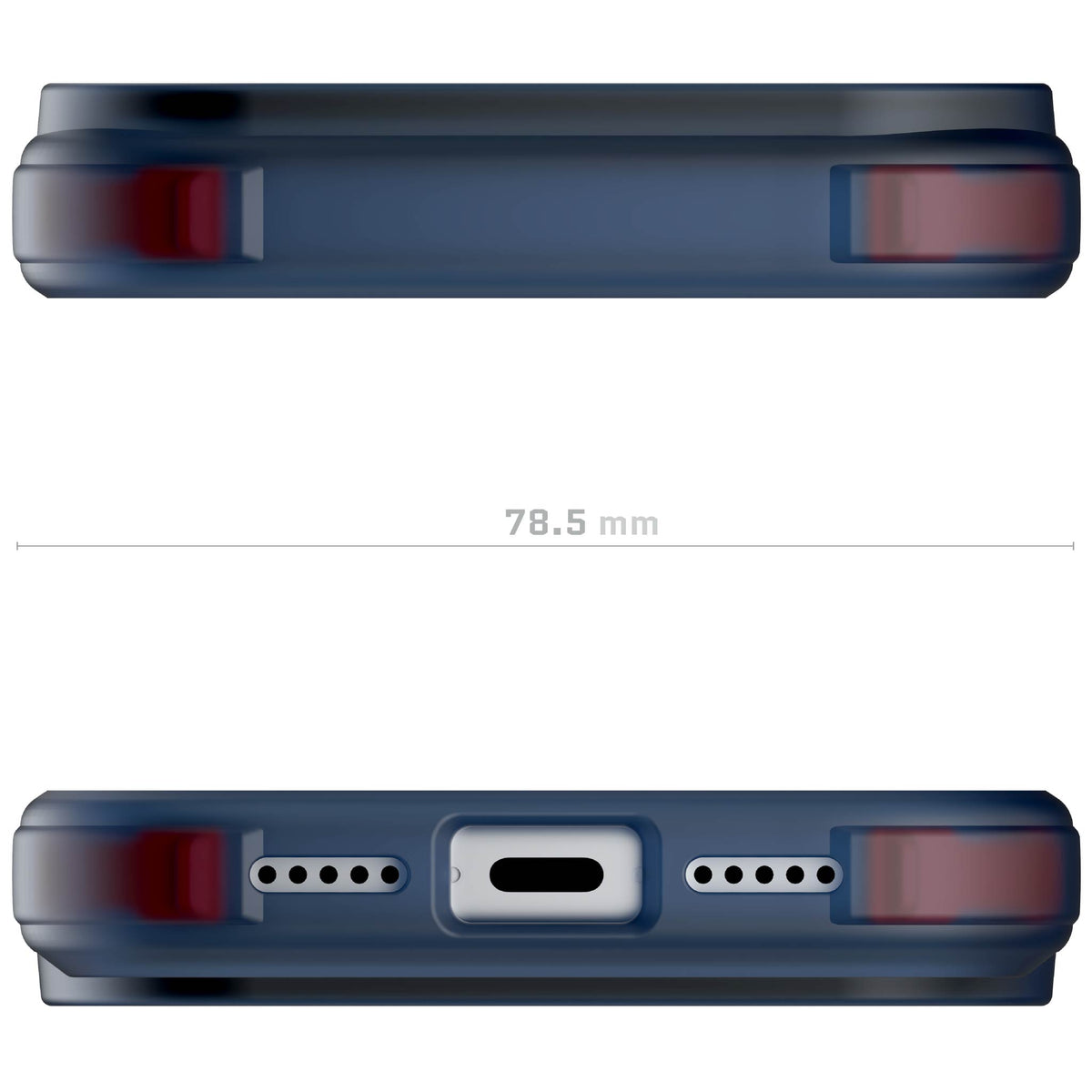 iPhone 18 Pro Case Blue Clear MagSafe Protective Phone Cover Shockproof Magnetic Mag Safe Slim Thin