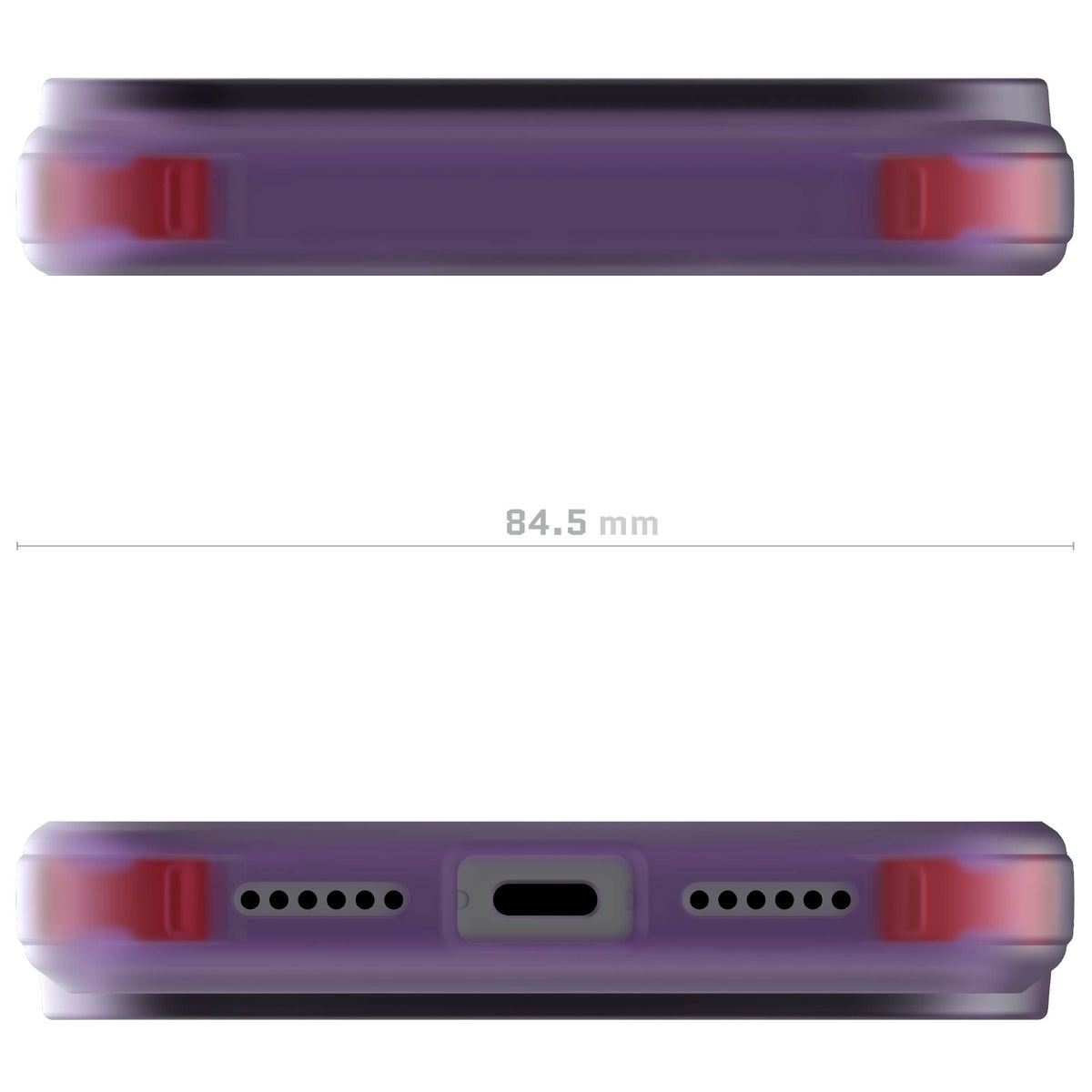 iPhone 17 Pro Max Case Purple Clear MagSafe