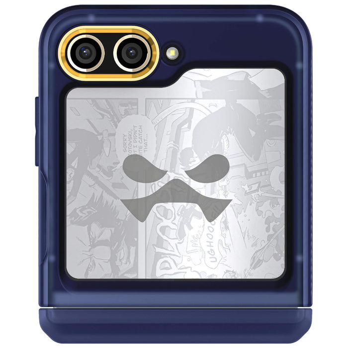 Galaxy Z Flip 5 Blue Case Clear