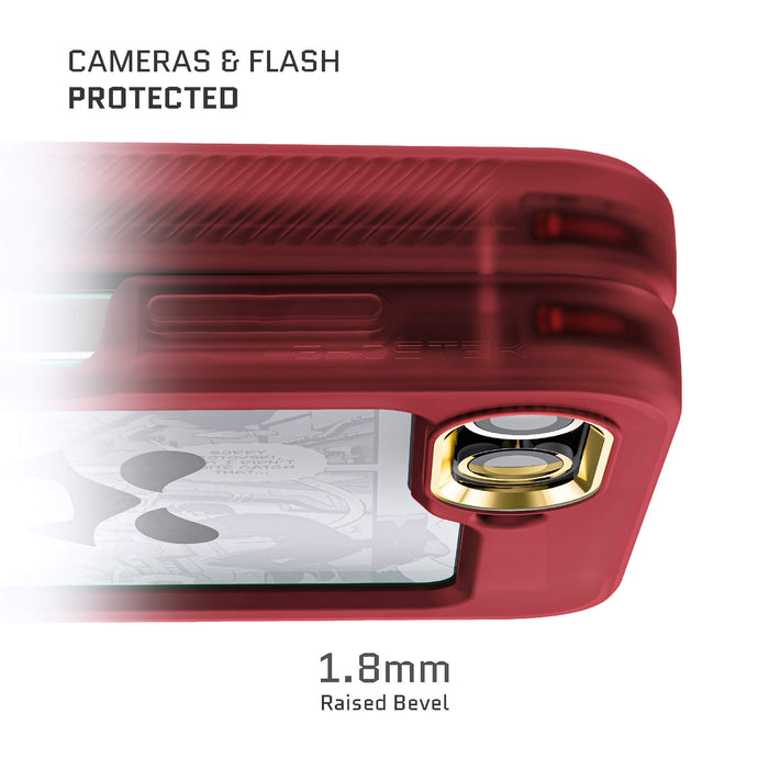 Samsung Galaxy Flip 5 Red Case Clear