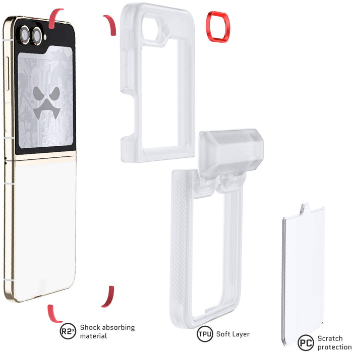 Samsung Flip 5 Case Clear