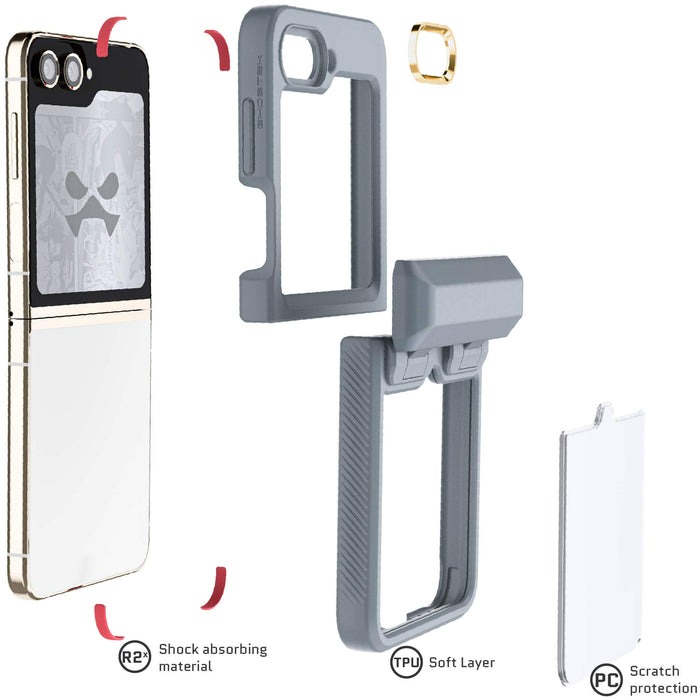 Flip5 Grey Case Clear