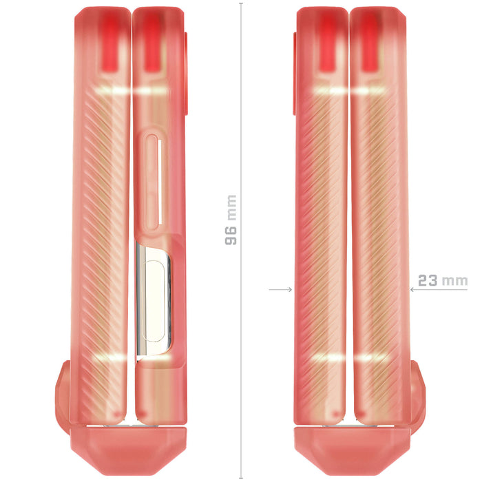Clear ZFlip5 Pink Case for Girls Women