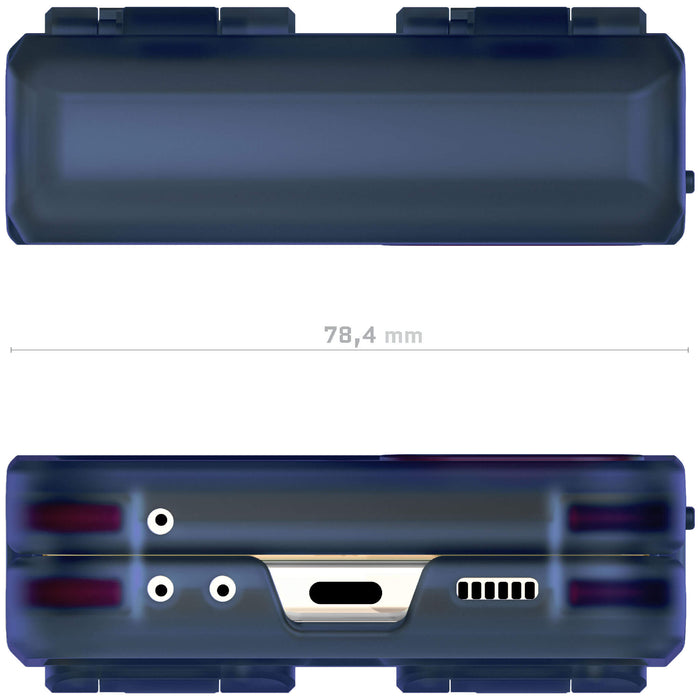 Samsung ZFlip5 Case Clear Blue