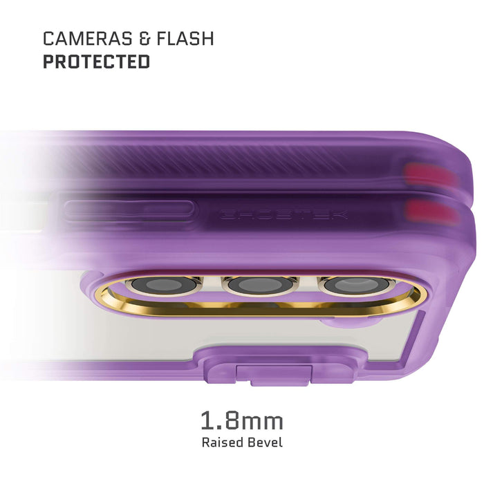 Galaxy Z Fold 5 Case Clear Purple
