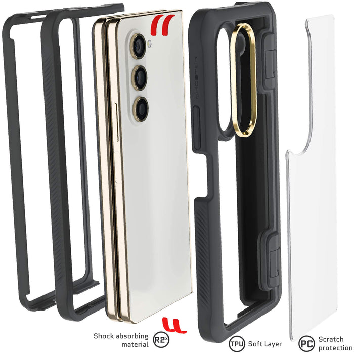 Samsung Galaxy Fold 5 Case Clear Black