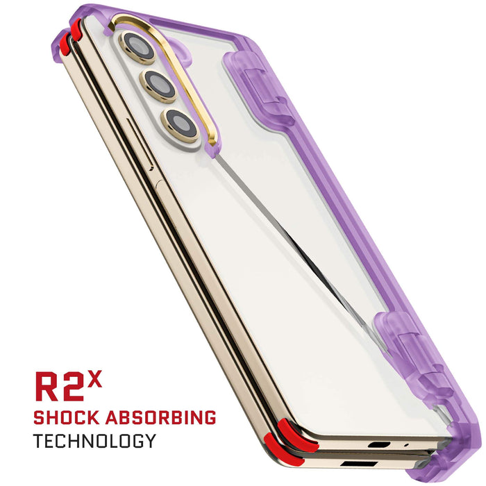Z Fold 5 Case Clear Purple