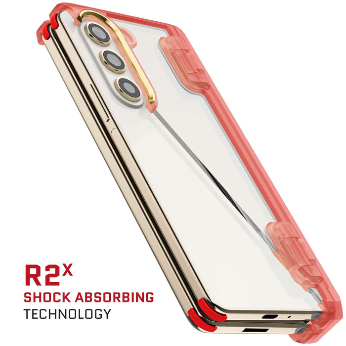 Clear Galaxy Fold 5 Pink Case for Women Girls