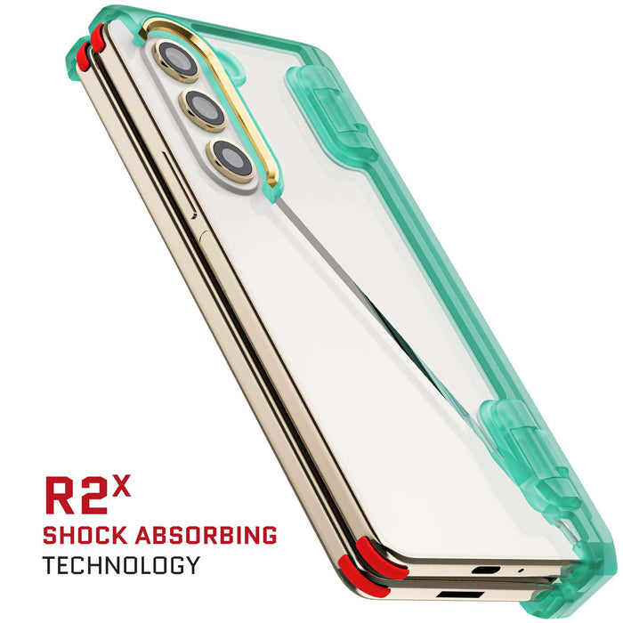 Samsung Galaxy Fold 5 Case Clear Teal