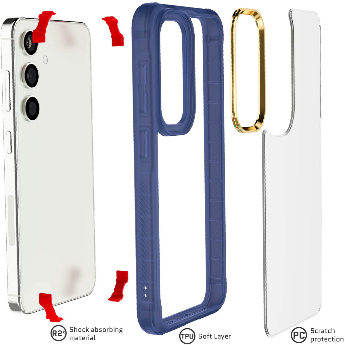 Blue Samsung S24 Case