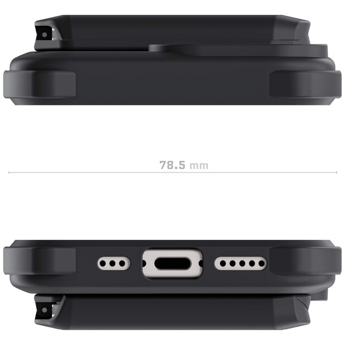 Wallet Apple iPhone 15 Phone Case Black with MagSafe Card Holder