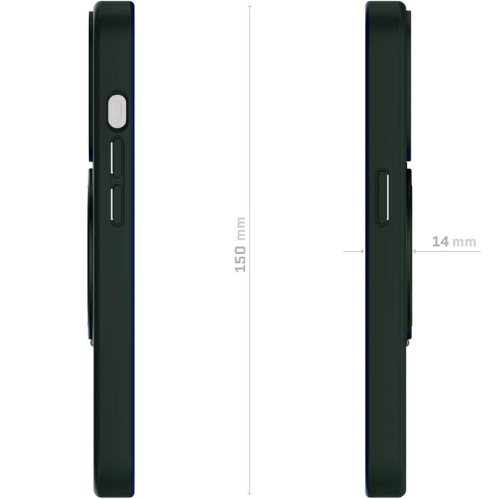 Magnetic Apple iPhone 15 Pro MagSafe Ring Kickstand Case Green