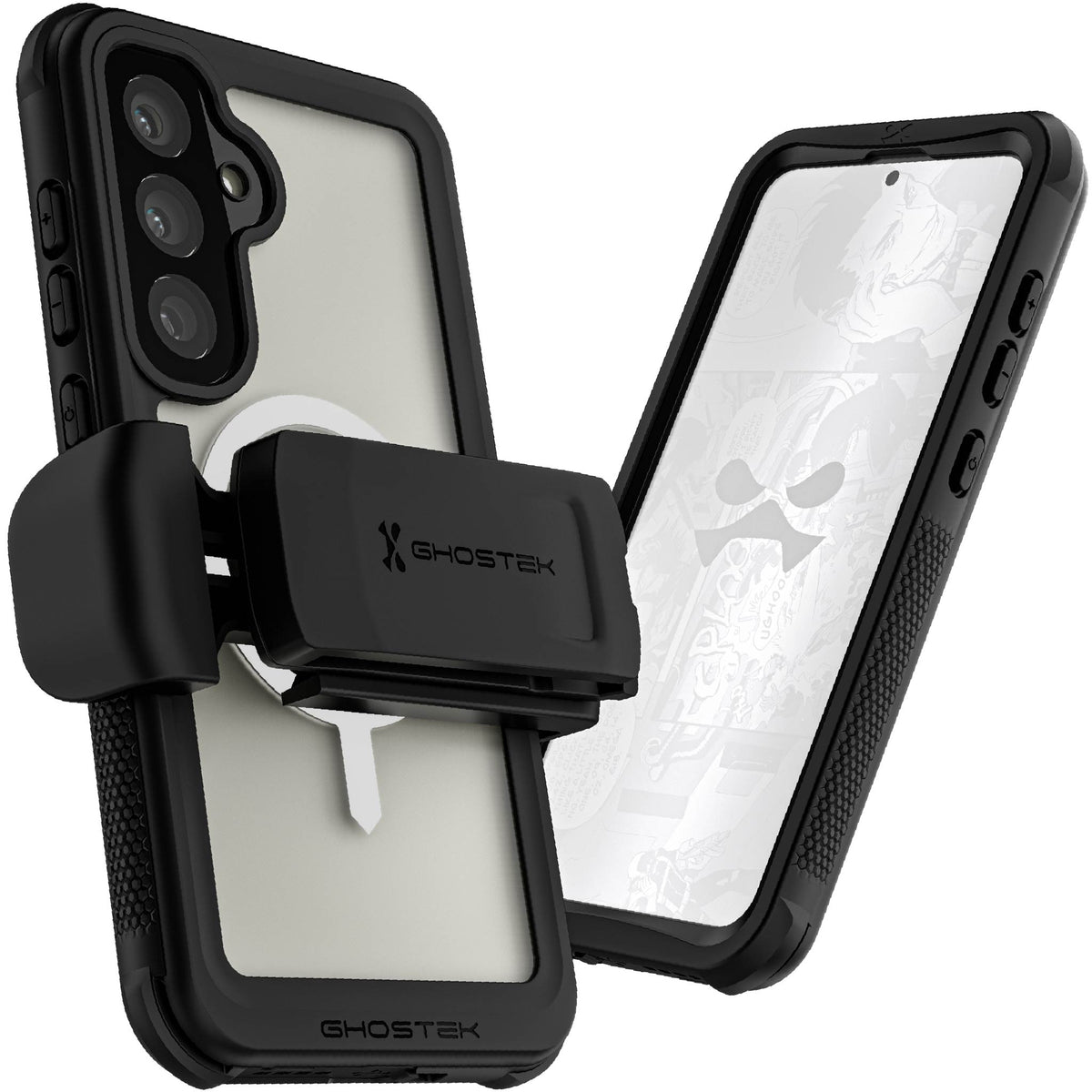 samsung galaxy s25 plus waterproof case with screen protector belt clip holster magsafe protective phone cover underwater clear