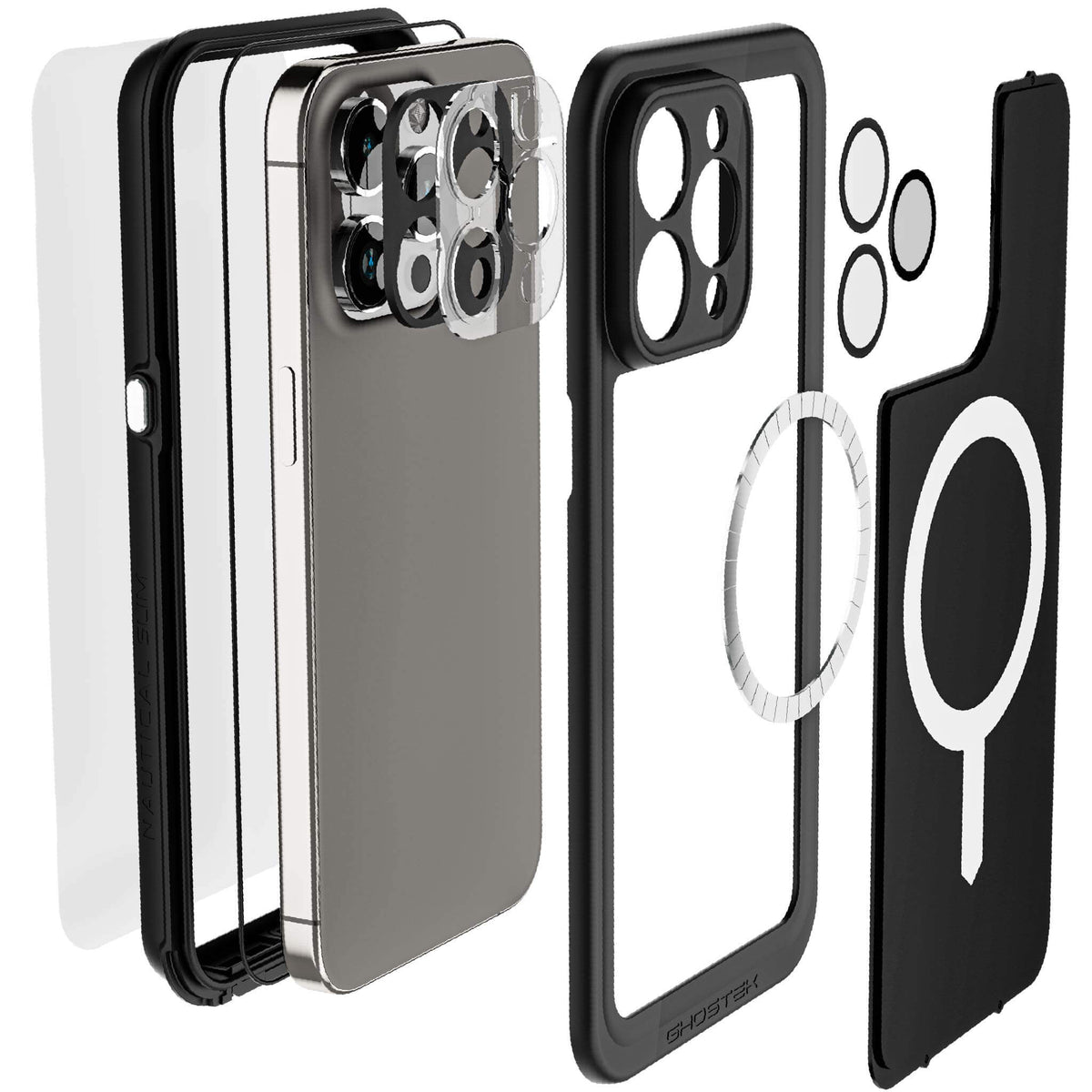 Wateproof iPhone 15 Pro Max MagSafe Case with Screen Protector