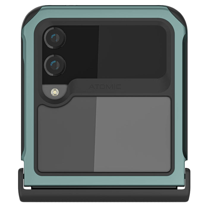 Galaxy Flip 4 Case Green Metal